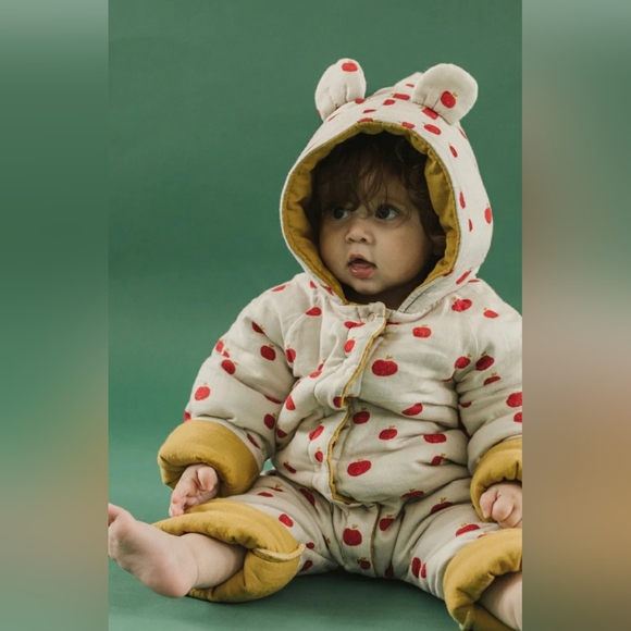 Fin and Vince Bear Suit in "Apple orchard", size 12/18 Months, NWT! - Picture 1 of 7